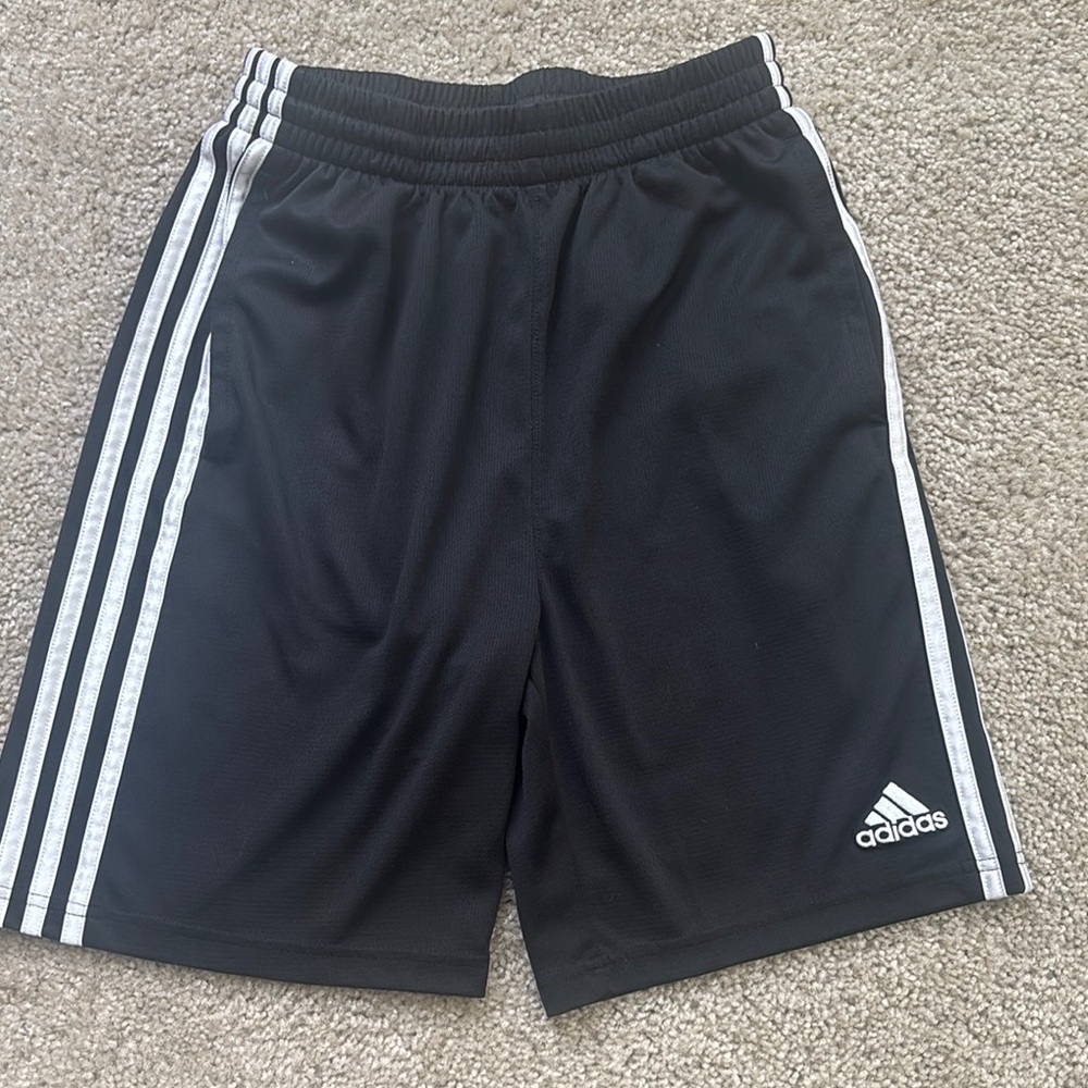 Adidas Black and White Athletic Shorts
